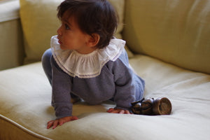 Baby Cashmere Outfit Wolkengrau